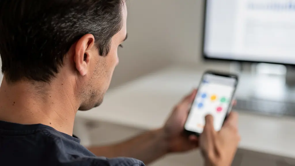 Personne utilisant une application de simulation de prêt immobilier sur smartphone